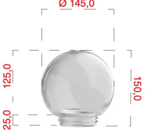 Suspension, ceilinglamp.137, avec glass005, en porcelaine et verre, blanc, Ø14,5cm, H15cm - Zangra