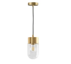 Suspension, ceilinglamp.167, glass 004, laiton, Ø10cm, H19cm - Zangra