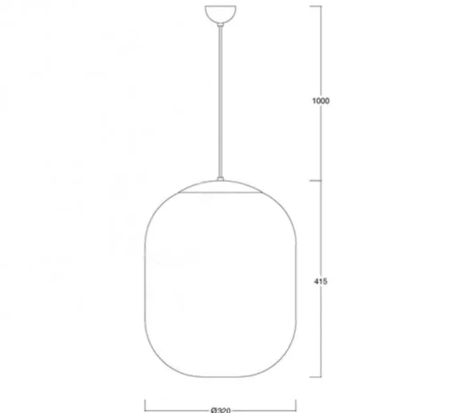 Suspension, ceilinglamp.169.go, or, IP40, Ø32cm, H41,5cm - Zangra