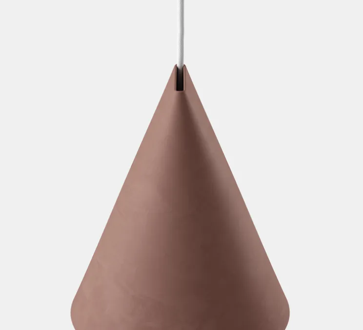 Suspension, Ceramic, Wide, terracotta, Ø23cm, H23,5cm - Moebe
