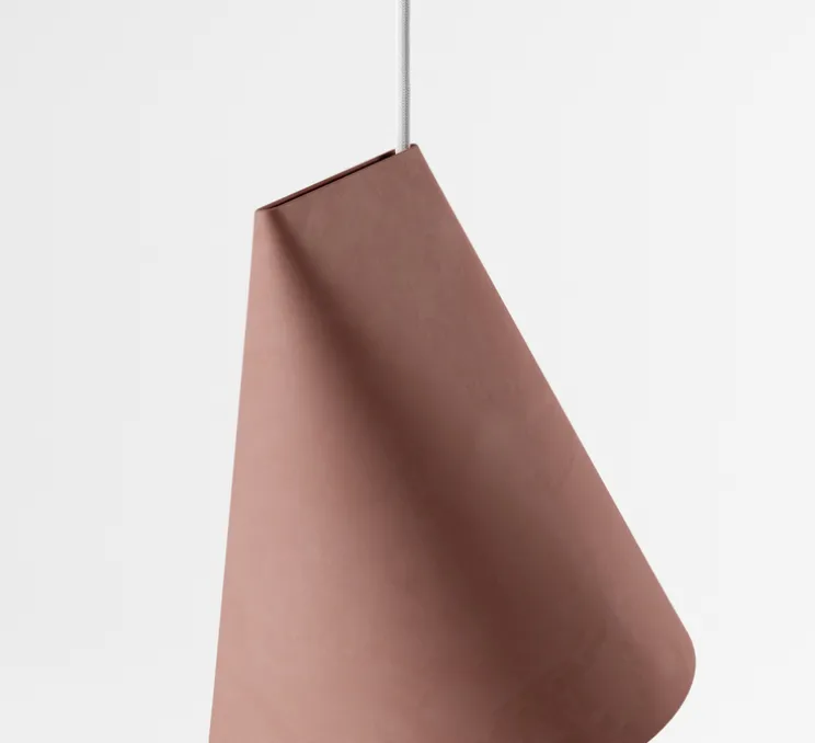 Suspension, Ceramic, Wide, terracotta, Ø23cm, H23,5cm - Moebe