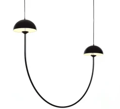 Suspension, Champignon C, noir, LED, 2700K, 720 lm, L101cm, H74,5cm - Luxcambra