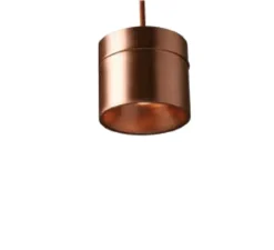 Suspension, Chapeau!, cuivre patiné et transparent, Ø13cm, H15cm - Toscot