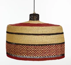 Suspension, Checkers L, Burgundy, Ø55cm, H35cm - Golden Editions