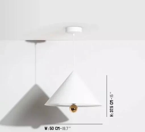 Suspension, Cherry, Grand, blanc, LED, dim, 3000K, 1040 lm, Ø50cm, H37,5cm - Petite Friture