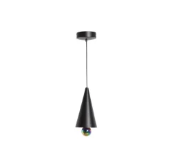 Suspension, Cherry, Petit, noir, LED, dim, 3000K, 1040 lm, Ø16cm, H37,5cm - Petite Friture
