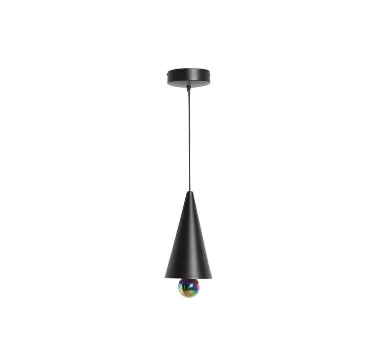 Suspension, Cherry, Petit, noir, LED, dim, 3000K, 1040 lm, Ø16cm, H37,5cm - Petite Friture
