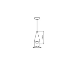 Suspension, Cherry, Petit, noir, LED, dim, 3000K, 1040 lm, Ø16cm, H37,5cm - Petite Friture