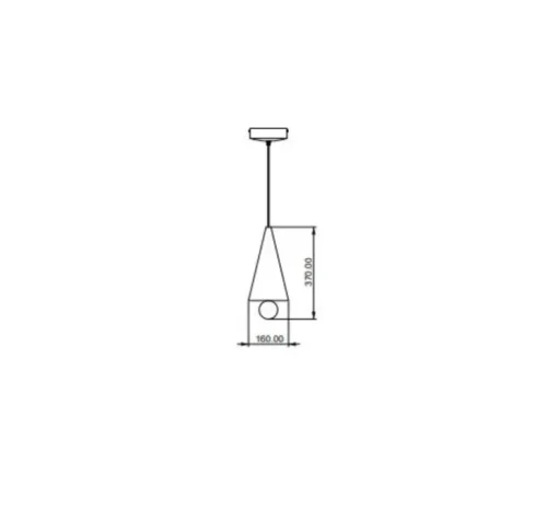 Suspension, Cherry, Petit, noir, LED, dim, 3000K, 1040 lm, Ø16cm, H37,5cm - Petite Friture