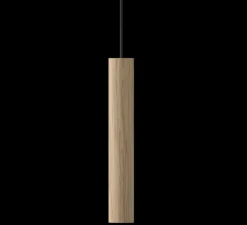 Suspension, Chimes, bois, chêne clair, LED, 3000K, 220lm, Ø3,4cm, H22cm - Umage