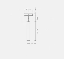 Suspension, Chimes, bois, chêne clair, LED, 3000K, 220lm, Ø3,4cm, H22cm - Umage