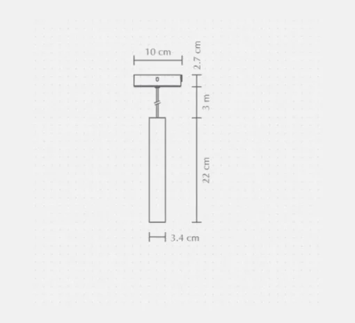 Suspension, Chimes, bois, chêne clair, LED, 3000K, 220lm, Ø3,4cm, H22cm - Umage