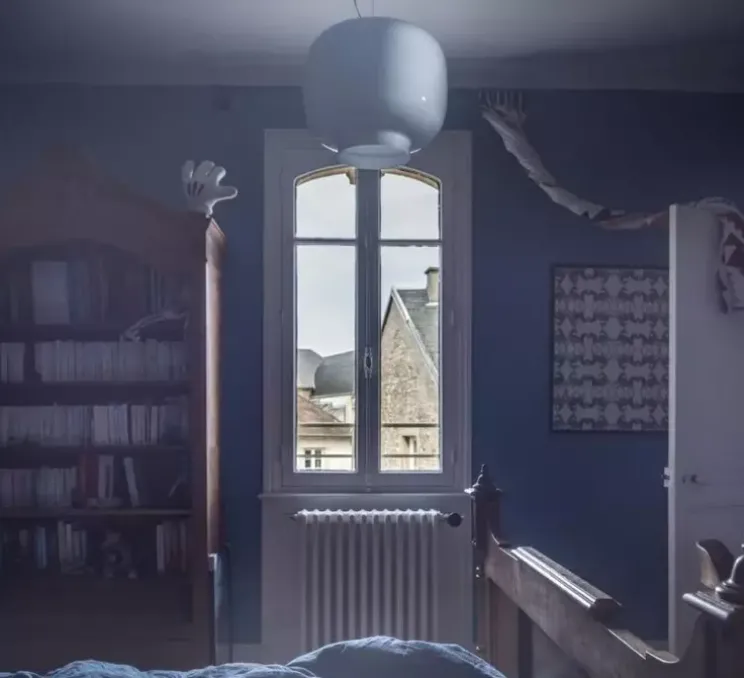 Suspension, Chouchin 3 LED, blanc, LED, dim, 2700K, 2500 lm, Ø30cm, H25cm - Foscarini