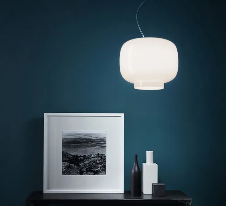 Suspension, Chouchin 1 LED, blanc, 2700K, 2581 lm, Ø40cm, H31cm - Foscarini