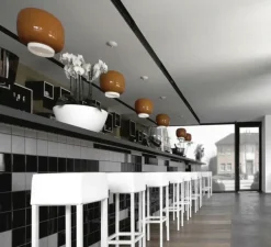 Suspension, Chouchin 1, orange, Ø40cm, H31cm - Foscarini