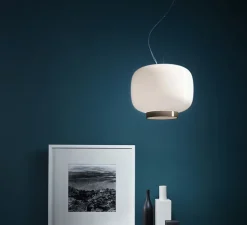Suspension, Chouchin 3 reverse, gris, Ø40cm, H25cm - Foscarini
