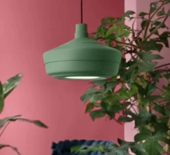 Suspension, Churuata, vert forêt, Ø36cm, H26cm - Ferroluce