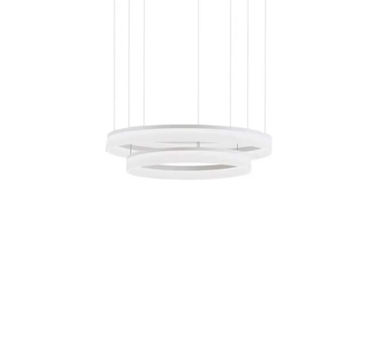 Suspension, Circ double, blanc, IP66, LED, 3000k, 5559 lm, Ø100cm, H20cm - LEDs C4