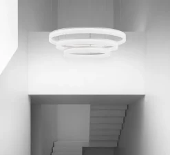 Suspension, Circ triple, blanc, IP66, LED, 3000k, 7136 lm, Ø100cm, H31cm - LEDs C4