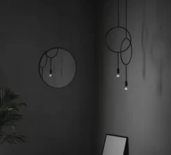 Suspension, Circle, gris foncé mat, Ø30cm, H62cm - Northern