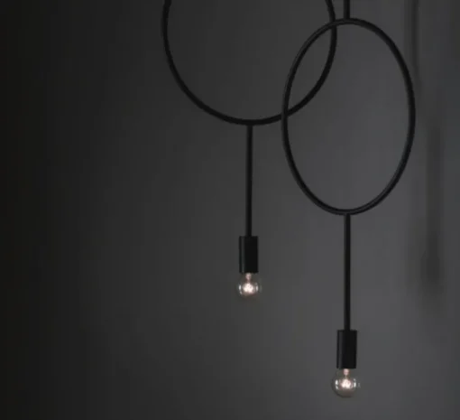 Suspension, Circle, gris foncé mat, Ø30cm, H62cm - Northern