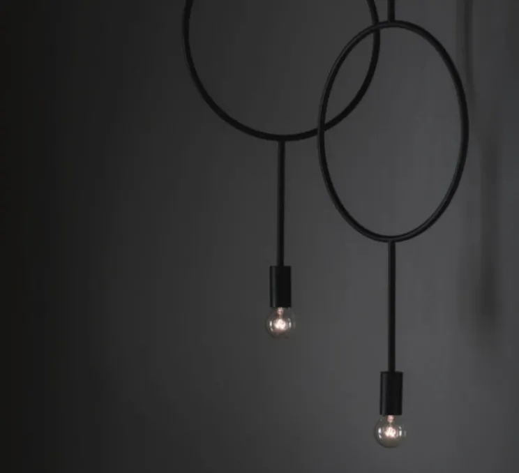 Suspension, Circle, gris foncé mat, Ø30cm, H62cm - Northern