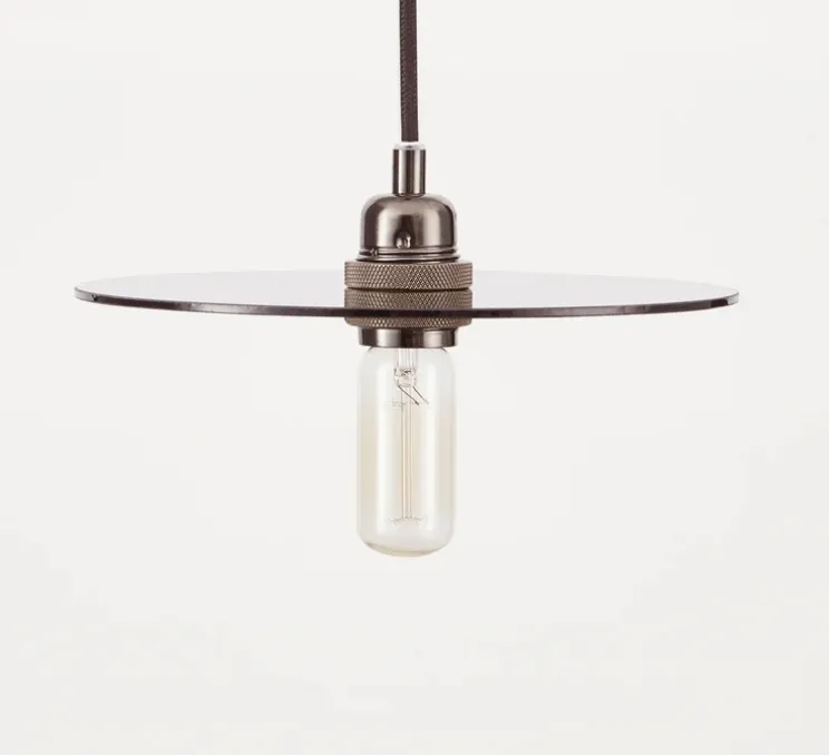 Suspension, Circle Shade, gris, Ø25cm, H10cm - FRAMA