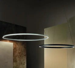 Suspension, Circular Downward, blanc, LED, dim, 4000K, 8756 lm, Ø200cm, H6cm - LEDS C4