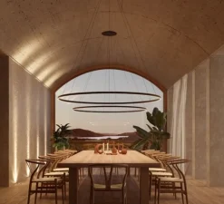 Suspension, Circular simple downward, or, LED, 2700k, 4238 lm, Ø200cm, H5cm - LEDs C4