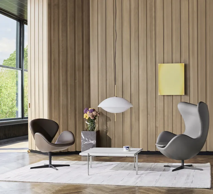 Suspension, Clam, blanc, Ø55cm, H54cm - Fritz Hansen