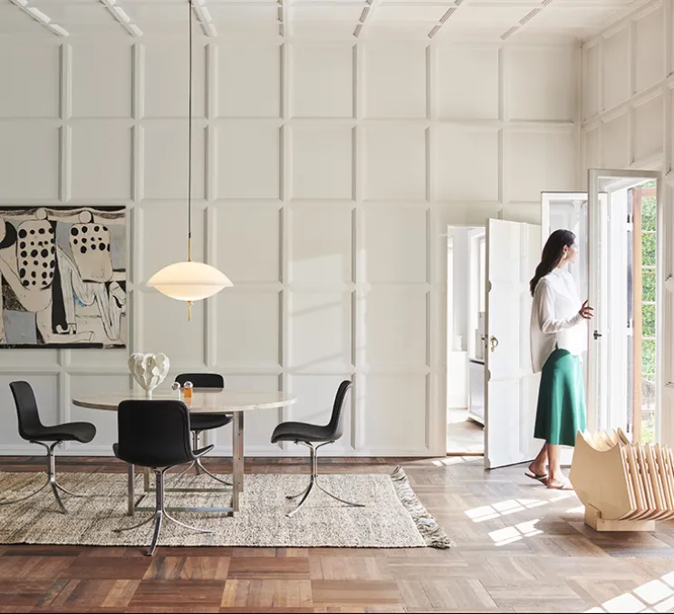 Suspension, Clam, blanc, Ø55cm, H54cm - Fritz Hansen