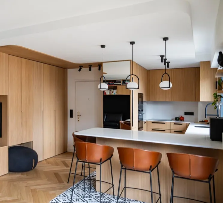 Suspension, Coco simple, noir, Ø17,5cm, H25cm - LEDs C4