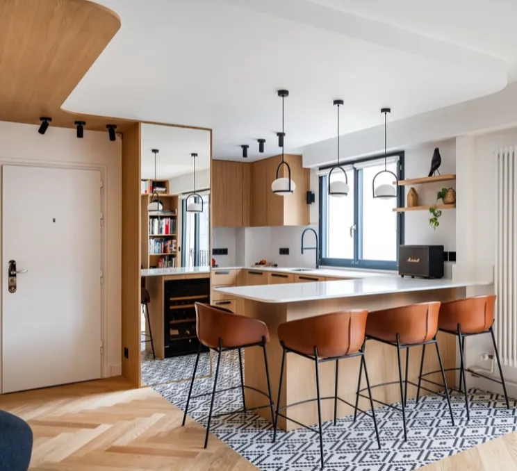 Suspension, Coco simple, noir, Ø17,5cm, H25cm - LEDs C4