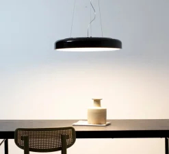Suspension, Cocotte 550, noir, LED, 3000K, 1700 lm, Ø55cm, H8cm - Faro
