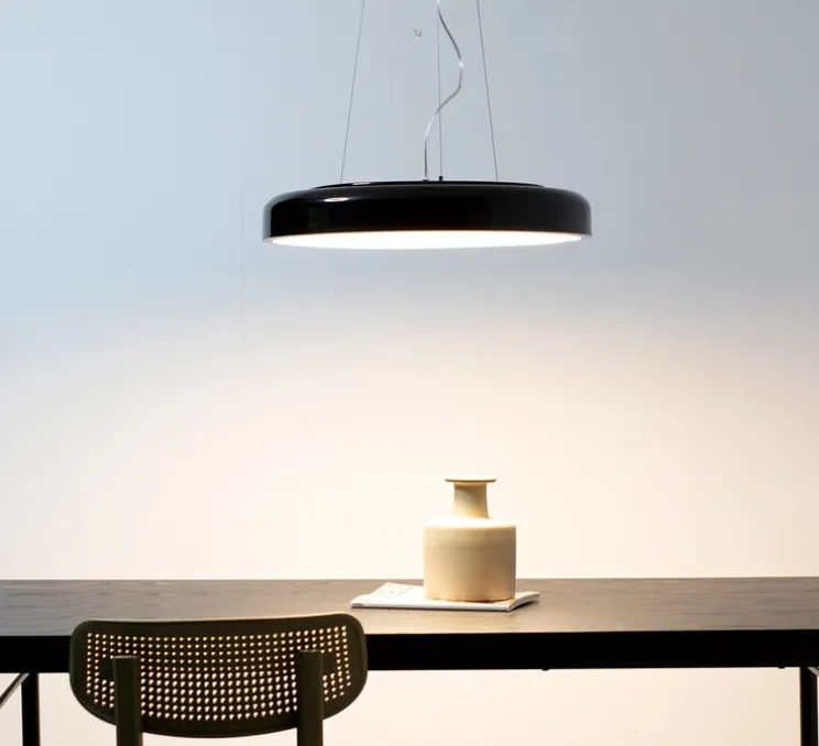 Suspension, Cocotte 550, noir, LED, 3000K, 1700 lm, Ø55cm, H8cm - Faro