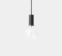 Suspension, Collect lighting, low, abat-jour Disc, noir, Ø12cm, H17cm - Ferm Living