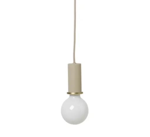 Suspension, Collect Lighting, Socket Pendant Low, cashmere, Ø6cm, H10,2cm - Ferm Living