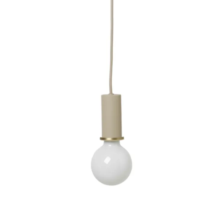 Suspension, Collect Lighting, Socket Pendant Low, cashmere, Ø6cm, H10,2cm - Ferm Living