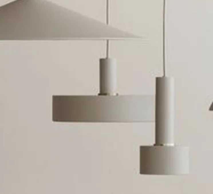 Suspension, Collect Lighting, low, abat-jour Record, cashmere, Ø30cm, H17,2cm - Ferm Living