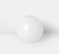 Suspension, Collect Lighting, high, laiton, abat-jour sphère opal, Ø25cm, H40,6cm - Ferm Living