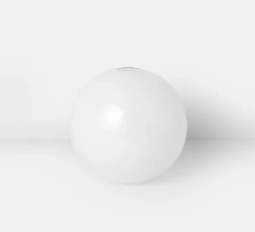 Suspension, Collect Lighting, high, laiton, abat-jour sphère opal, Ø25cm, H40,6cm - Ferm Living