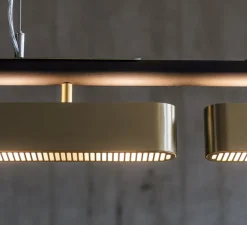 Suspension, Colt Triple, laiton, 2700K, L140cm, H12cm - Bert Frank