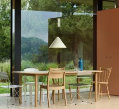 Suspension, Compass 430 ajustable, blanc perlé, Ø43cm, H26cm - HAY