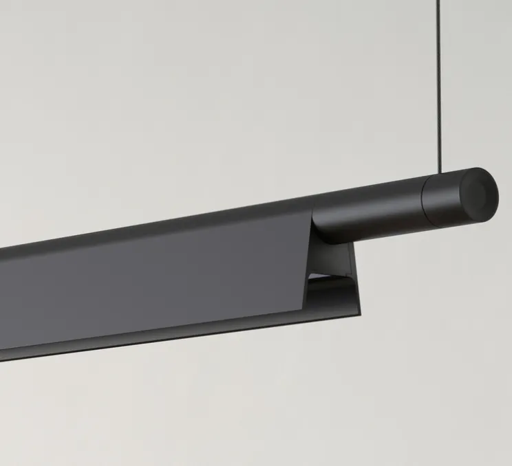 Suspension, Compendium D81s, noir, LED, DALI, 1516lm, 2700K, L162,5cm, H4,57cm - Luceplan
