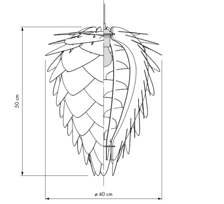 Suspension, Conia medium, or, LED, Ø40cm, H50cm - Umage