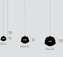 Suspension, Contour 300, blanc perle, LED, 2700K, Ø30cm, H28,5cm - A-N-D