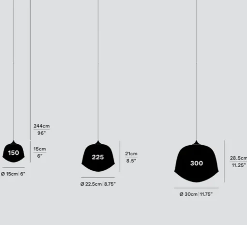 Suspension, Contour 300, blanc perle, LED, 2700K, Ø30cm, H28,5cm - A-N-D