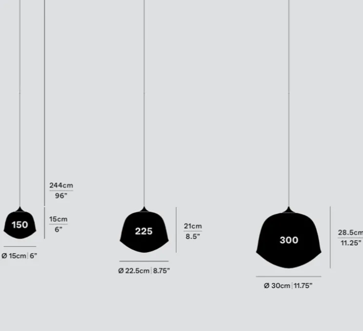 Suspension, Contour 300, blanc perle, LED, 2700K, Ø30cm, H28,5cm - A-N-D