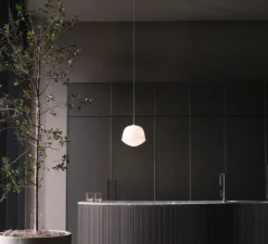 Suspension, Contour 225, blanc perle, LED, 2700K, Ø22,5cm, H21cm - A-N-D