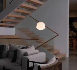 Suspension, Contour 225, blanc perle, LED, 2700K, Ø22,5cm, H21cm - A-N-D